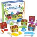 Learning Resources Sorting Surprise Pirate Treasure - 30 Pieces, Ages 3+ Color, Sorting & Matching Skills Toy, Fine Motor Skills Toys for Toddlers, Preschool Learning Toys