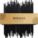 HOSSIAN 50pcs Reed Diffuser Sticks- Black Fibre Reed Diffuser Sticks-Thick Diffuser Reeds Sticks - Diffuser Sticks for Diffuser Oils Fragrance Refill - Fibre Reeds for Diffusers(Black7.5/19cm)