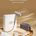 Dreame Pocket Hair Dryer - Ultra Lightweight Blow Dryer with 2 Styling Attachments, Fast Drying, High-Speed Brushless Motor, 300M Negative Ions, Low Noise, Portable for Home & Domestic Travel & Gym