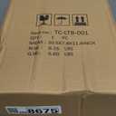 Polytree Bathroom Trash Can 1.8 Gallon(7 Liter) Small Kitchen Garbage Can,Decor Wastebasket for Bedroom Office,Resin Hand-Carved Leather Beige