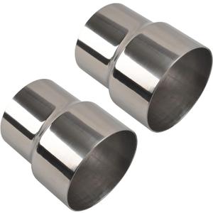 SSN Exhaust Pipe Reducer Component Adapter 3 Inch OD to 3.5 Inch OD Polished 304 Stainless Steel Universal OD 3" to OD 3.5" Exhaust Pipe Reducer Adapter 4 Inch Length-Pair