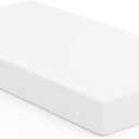 Memory Foam Mattress Topper - 3 Inch Gel Mattress Pad for Pressure Relief, Premium Soft Cooling Sleep Bed Topper, Non-Slip Design with Removable & Washable Cover (White, Queen)