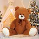 MaoGoLan 47 inch Giant Teddy Bear 4 Feet Big Stuffed Animal Large Brown Teddy Bear for Kids Girls Baby Shower Centerpieces Decorations, Christmas Valentine's Day