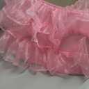 yuboo Pink Valentine's Day Tree Skirt 48 Inch, 6 Layer Fluffy Blush Pink Ruffle Tulle Tree Skirt for Wedding Baby Shower Birthday Christmas Tree Decorations Ornaments, New Year Tree Rug