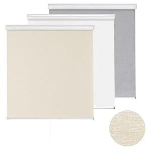 ChrisDowa Blackout Roller Shades Pull Down, Cordless Window Blinds for Home
30" W x 72" H,Beige,Thermal Insulated,UV Protection,Room Darkening,Black Out Blinds,Indoor Windows & Office,Jacquard Fabric