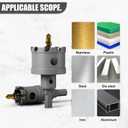 Premium Tungsten Carbide Tipped Hole Saw Drill Bit Set with 2 Titanium-Plated Pilot Bits - Heavy Duty Cutter for Metal, Steel, Iron, Wood, and Plastic100mm3-15/16'' (1PCS)