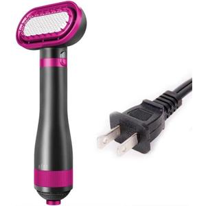 2-In-1 Pet Hair Dryer Low Noise Massage 3 Modes Professional Home Grooming Drying Cat Dog Hair Dryer Comb Brush(US-Red)