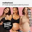 Motherhood Maternity Women's Comfort Nursing Bra with Removable Pads, Wirefree and Seamfree (Black, XL)