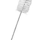 EISCO Nylon Cleaning Brush with Fan-Shaped End, 15" - Twisted Stainless Steel Wire Handle - Ideal for 1.6" - 2" Diameter Glassware, Beakers, Test Tubes, Cylinders, Flasks, Cups, Jars, Vases