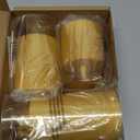 Homemory Realistic Flickering Flameless Candles, Battery Operated Candles with Remote Control and Timer, LED Fake Electric Candle for Home, Christmas Decoration, Gold, Set of 3 (D3"xH4"5"6")