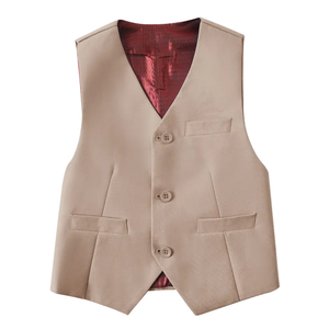 Boys Suit Vest for Toddler Boy 14 Y Butoon Single Breasted Formal Vest Kids Dress Vest