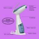 Conair Handheld Garment Steamer for Clothes, Turbo ExtremeSteam 1875W Fabric Clothes Steamers, Hand Steamer for Clothes, Portable Handheld Garment Steamers for Clothes, Handheld Steamer, Blue