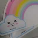 twinklemon Acrylic Pen Pencil Holder Rainbow Desk Organizer Desktop Stationery Organizer Rainbow Supply Caddy for Home Classroom Office Supplies Birthday Gifts