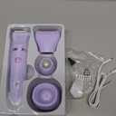 Ufree Bikini Trimmer Electric Razors for Women, Rechargeable Pubic Body Hair Trimmer Electric Shaver for Legs Body Hair, Bikini Shaver IPX7 Waterproof, Gifts for Women, Purple