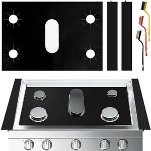 Stove Burner Covers - DIY Gas Stove Protectors for Samsung LG Gas Range, Reusable Gas Top Stove Covers, Non-Stick Stove Liner, Stove Guard Protectors Fast Clean Liners for Kitchen/Cooking (stove cover 24.3"*16.3")