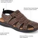DOCKERS Searose Fisherman Mens Sandals Outdoor Comfort Memory Foam Sandals for Men (14, Briar)