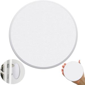 Nosiny 3 Pack Door Knob Protector Plastic 5 Inch White Self Adhesive Door Knob Protector Avoids Handle Damage (White)