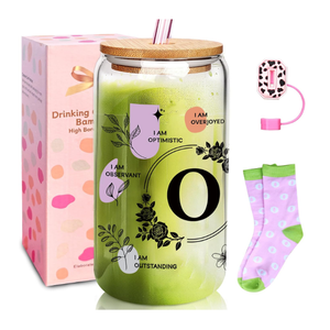 Anotion Cute Cups - Initi-Al Gifts: White Elephant & Gag Gifts, Personalized Monogrammed Coffee Cups for Christmas & Birthdays, O