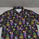 Neon Shirts for Men Button Up Shirts,Mens Neon Shirt Hawaiian Shirt for Men,Mens Beach Shirts Neon Clothes (Large)