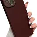 Caseative for iPhone 15 Case,Solid Color Full Camera Lens Protection Phone Case (Red)