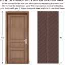 Durable Upgraded Oxford Cloth & Thicken Cotton Fill Magnetic Thermal Curtain, Insulated, Windproof, Soundproof, Fits Door Size 38" x 82" (Brown)