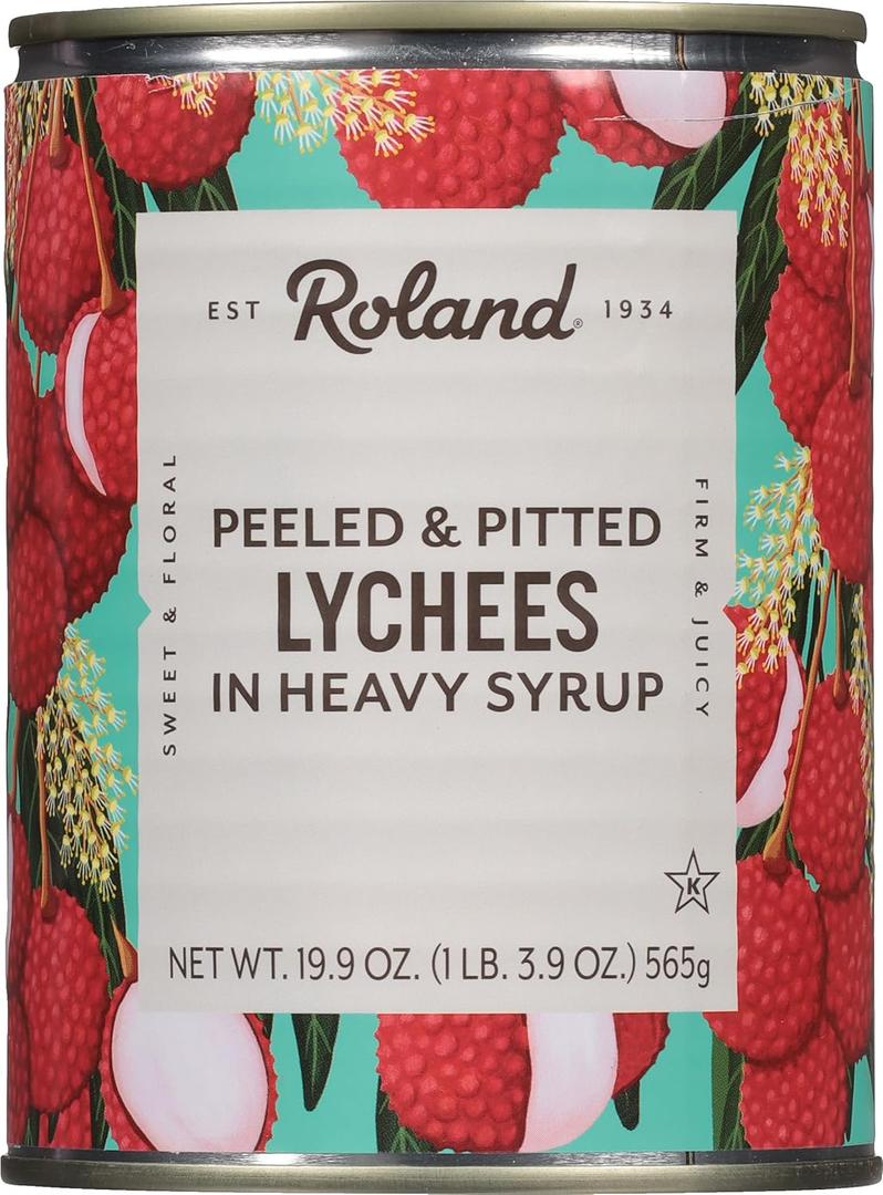 Roland Lychees in Heavy Syrup,20 Ounce, 1 Piece (Pack of 1)