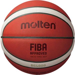 Molten BG-Series Leather Basketball, FIBA Approved - BG5000, Size 7
