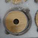 SENTVEND 16 Oz Drinking Glasses with Bamboo Lids and Glass Straw  6 Pcs Glass Cups Beer Ice Coffee Glasses Cute Aesthetic Cup Great for Coffee Bar Accessories Include 2 Cleaning Brushes