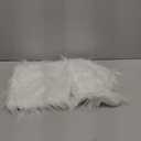 Kevin Textile Set of 2 Faux Fur Pillow Cover Decorative New Luxury Series Merino Style Off-White Fluffy Throw Pillow Case Fuzzy Cushion Cover Pillow Covers for Bed (18" x 18" 45cm x 45cm)