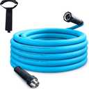 Cupohus RV Water Hose 35FT with Strain Relief Ends, Kink-Resistant Drinking Water Hose, 5/8''ID Potable Food Grade Hose with Storage Strap for RV, Marine, Camper, Truck, Car, Garden (Blue)