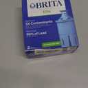 Brita Filter Replacements for Water Pitchers and Dispensers, Elite, NSF Certified to Remove 99% of Lead, 2 Count, Blue