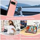 Asuwish Phone Case for Google Pixel 9 Pro XL Zipper Wallet Detachable Cell Cover with Tempered Glass Screen Protector Crossbody Strap Mandala Flower Card Holder Pixel9 9Pro 9ProXL Nine Women Rose Gold