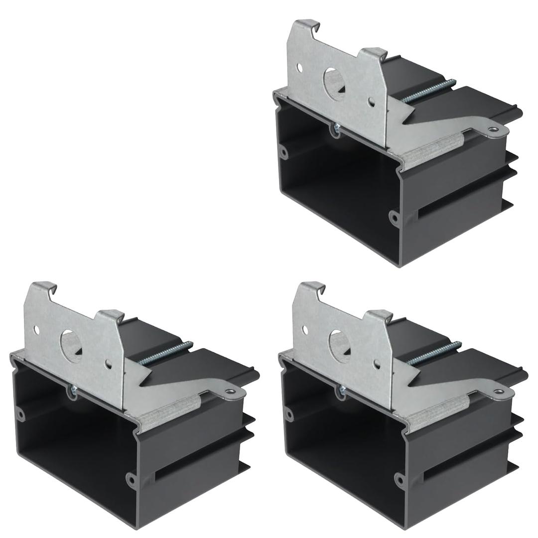 21 Cu in 1-Gang Adjustable Outlet Box, ETL Listed, 3-Pack