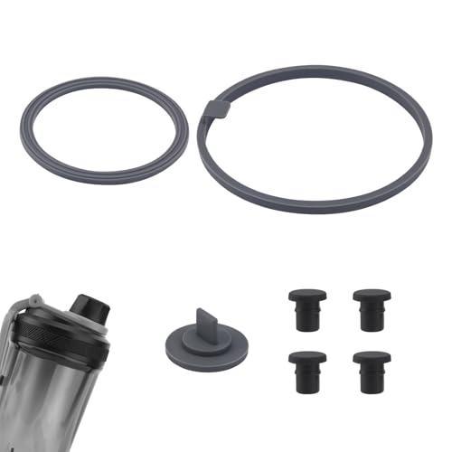 7 Pcs Gasket Replacement for VOLTRX Electric Protein Blender Shaker Bottle 24 oz, with 4 Pcs Anti-Slip Stopper, Silicone Seal Ring Leak-Proof Gasket Part Accessories for Spout Lid Top Cover Cap 10 Pack