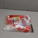 Pair, 6" Plastic Cheerleading Pom Pom with Baton Handle (-Royal Blue/Red/White-)