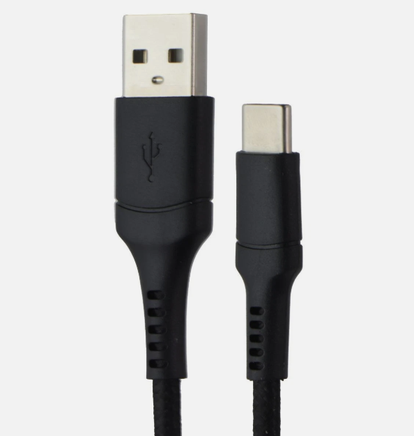 Cell Candy 10 Ft Braided Charge & Synd Cable for Micro USB and USB C to USB