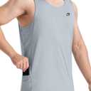 EZRUN Mens Tank Tops Quick Dry Workout Muscle Sleeveless Shirts for Summer Bodybuilding Running Fitness Training