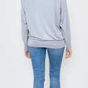 Batwing Tops for Women  Oversized Casual T-Shirt with Banded Waist (XL)