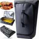 270 Opening BBQ Blanket for Resting Meat, Insulated Leak-Proof Meat Resting Bag for Brisket Pork Turkey, Smoker Accessories for Kitchen Camping Party, Anniversary Birthday Gifts for Men Dad Husband (23 inchs, Gray)