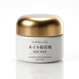 Sun&Beam Nails Solid Gel Nail Glue 15ml Strong Hold for Press-On Nails Long-Lasting and Easy Removal UV/ LED Curing Nail-Friendly Formula (Glue Only)