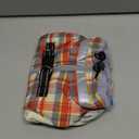 FUAMEY Dog Coat for Small Dogs,Waterproof Dog Winter Jacket with Harness Built in Puppy Cold Weather Coats Reflective Pet Vest with Zipper Warm Fleece Dogs Snowsuit Windproof Red Plaid S