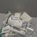 Rotary Cheese Grater with Handle - Vegetable Shredder with 5 Blades & Strong Suction Base, Round Slicer & Food Chopper for Kitchen (White)