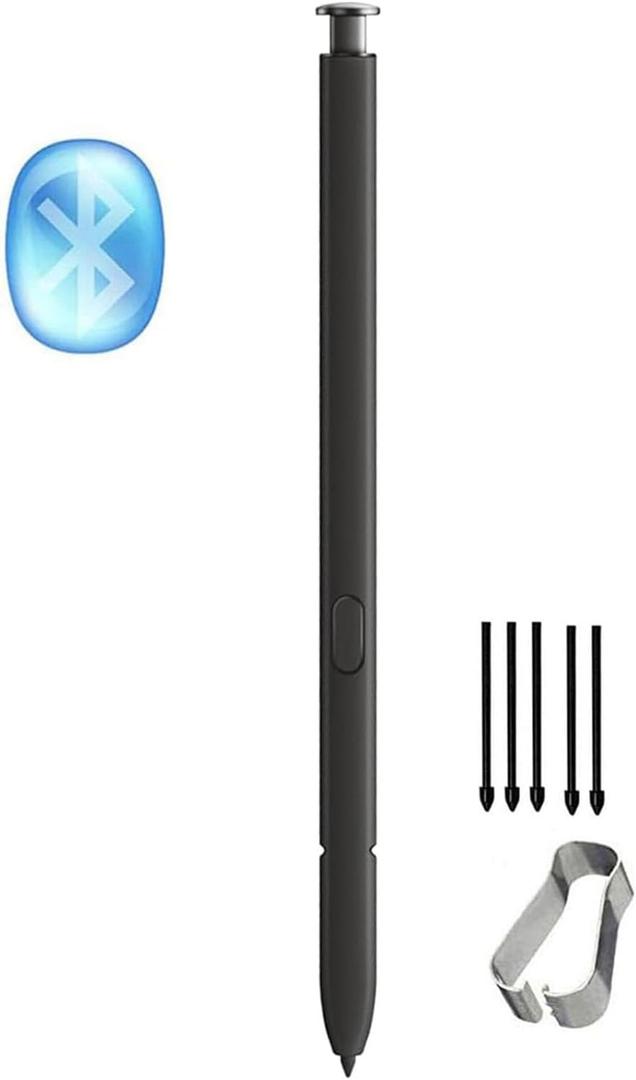 S24 Ultra Stylus Pen (WithBluetooth) Replacement for Samsung Galaxy S24 Ultra 5G All Versions Touch Pen +Tips/Nibs. (Titanium Black/S24 Ultra) (Titanium Black/S24 Ultra)