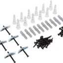 Rose's Rustics Heavy Duty Floating Shelf Bracket 6 Inch Rod (6 Pcs) Solid Steel Hidden Shelf Brackets for Floating Wood Shelves - Blind Shelf Support - Mounting Hardware Included - 1.5 Inch