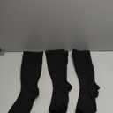 Wide Calf Compression Socks: Plus Size Compression Stockings for Men Women - Extra Large 20-30 mmHg Compression Hose Support for Travel Nurses Running Pregnancy 3 Pairs (4XL, Black)