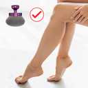 Blend & Blur Extra Large Body Makeup Brush for Self Tanner,Leg Makeup & Bronzer Self Tan Applicator, 3.2inch Wide Round Head Kabuki Brush For Application with Drawstring Bag (Purple)