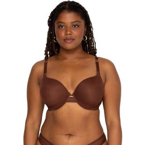 Smart & Sexy Women's Everyday Invisitble Full Coverage T-Shirt Bra, Underwire Bras for Women (34DD)