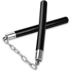 1 PCS Nunchucks Safe Solid Rubber Training Nunchucks with Steel Chain Practice Nunchucks for Adults and Professionals Perform,Suitable for Exercise,Practice, Training(Black) 1 PCS Nunchucks Safe Solid Rubber Training Nunchucks with Steel Chain Practice Nunchucks for Adults and Professionals Perform,Suitable for Exercise,Practice, Training(Black)