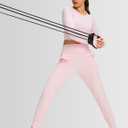 G Gradual Women's Joggers High Waisted Yoga Pants with Pockets Loose Leggings for Women Workout, Athletic, Lounge (Pink, S)