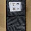 Jocoevol 60-Pcs Interlocking Tile, Indoor/Outdoor Drainage Interlocking Floor Tiles 11.8" x 11.8", Anti-Slip Waterproof Soft PVC Splicing Flooring Tile for Garage Patio Pool Bathroom, Black